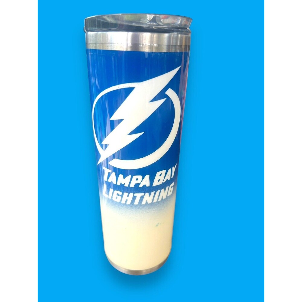 Tampa Bay Lightning NHL Hockey Metal Stainless Hot /Cold Beverage Tumbler  HOGG